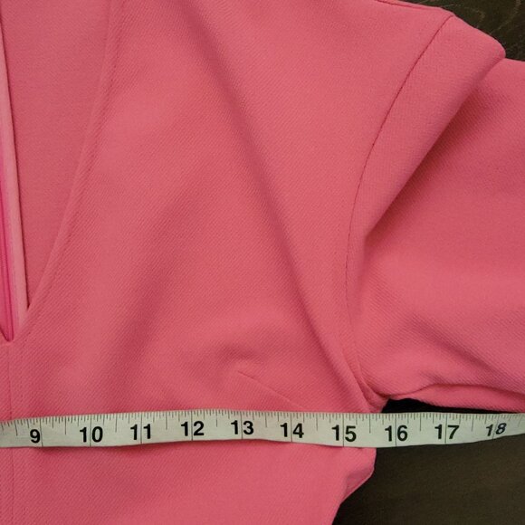 NEW GANNI Pink Mini Dress Womens XS Luxury Designer Soft Girl Sophisticated - Picture 8 of 9